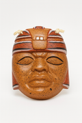 Olmec Head Clay Mask