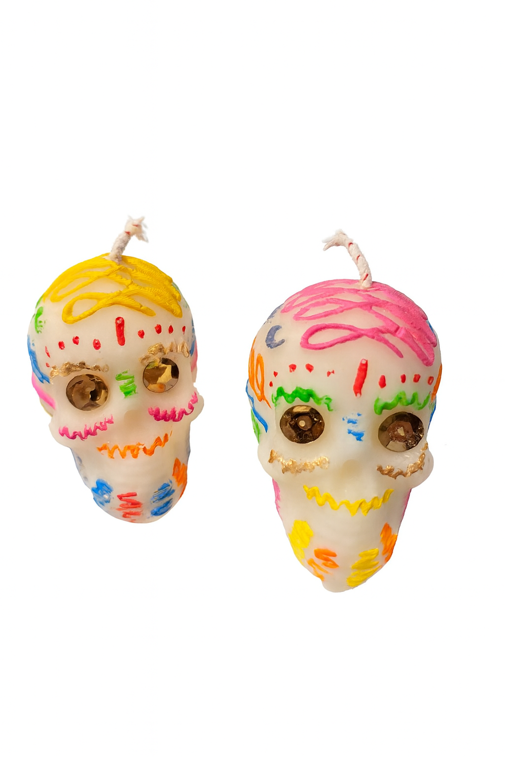 Candy Skull Candle